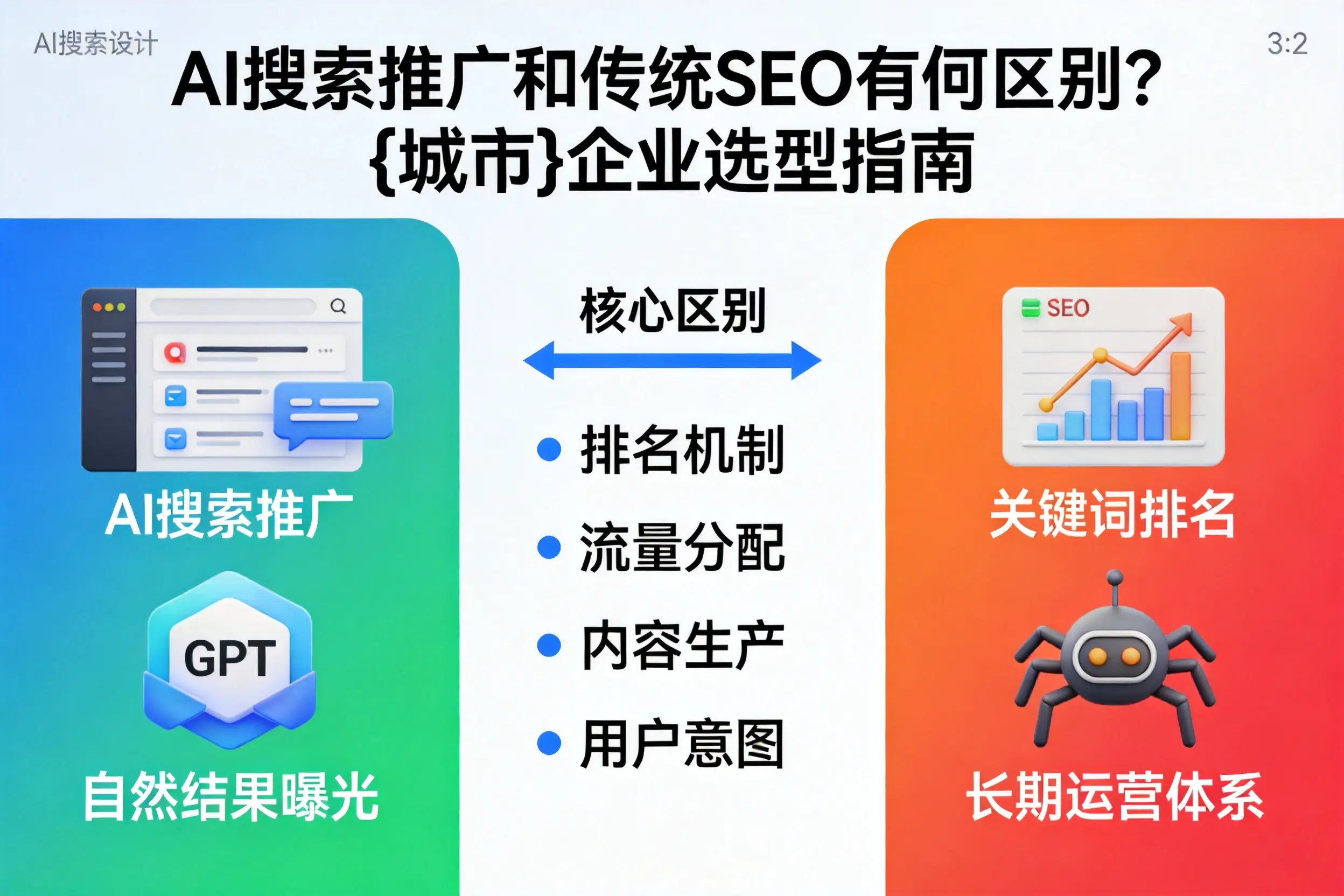 AI搜索推广和传统SEO有何区别？来宾企业选型指南