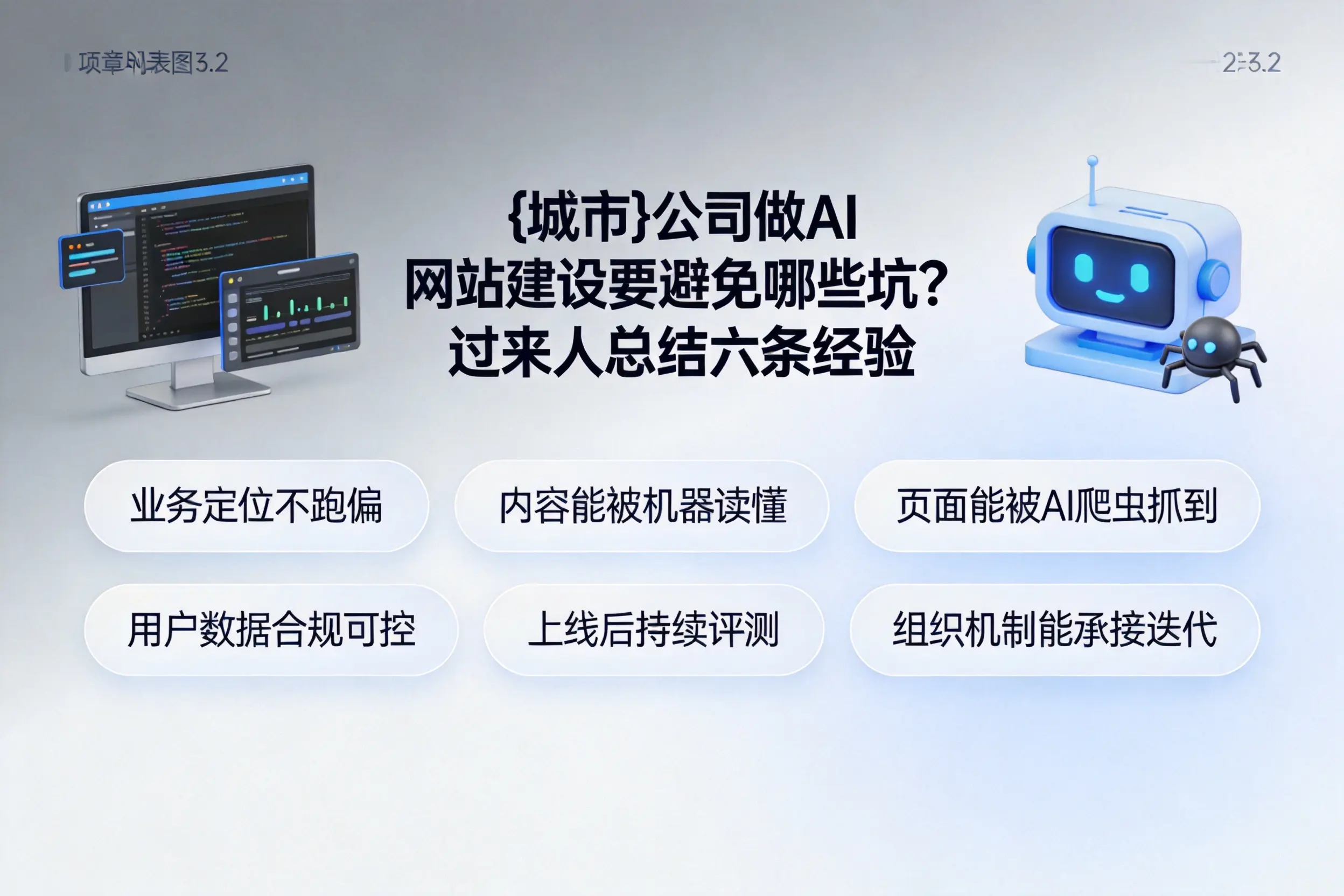 来宾公司做AI网站建设要避免哪些坑?过来人总结六条经验