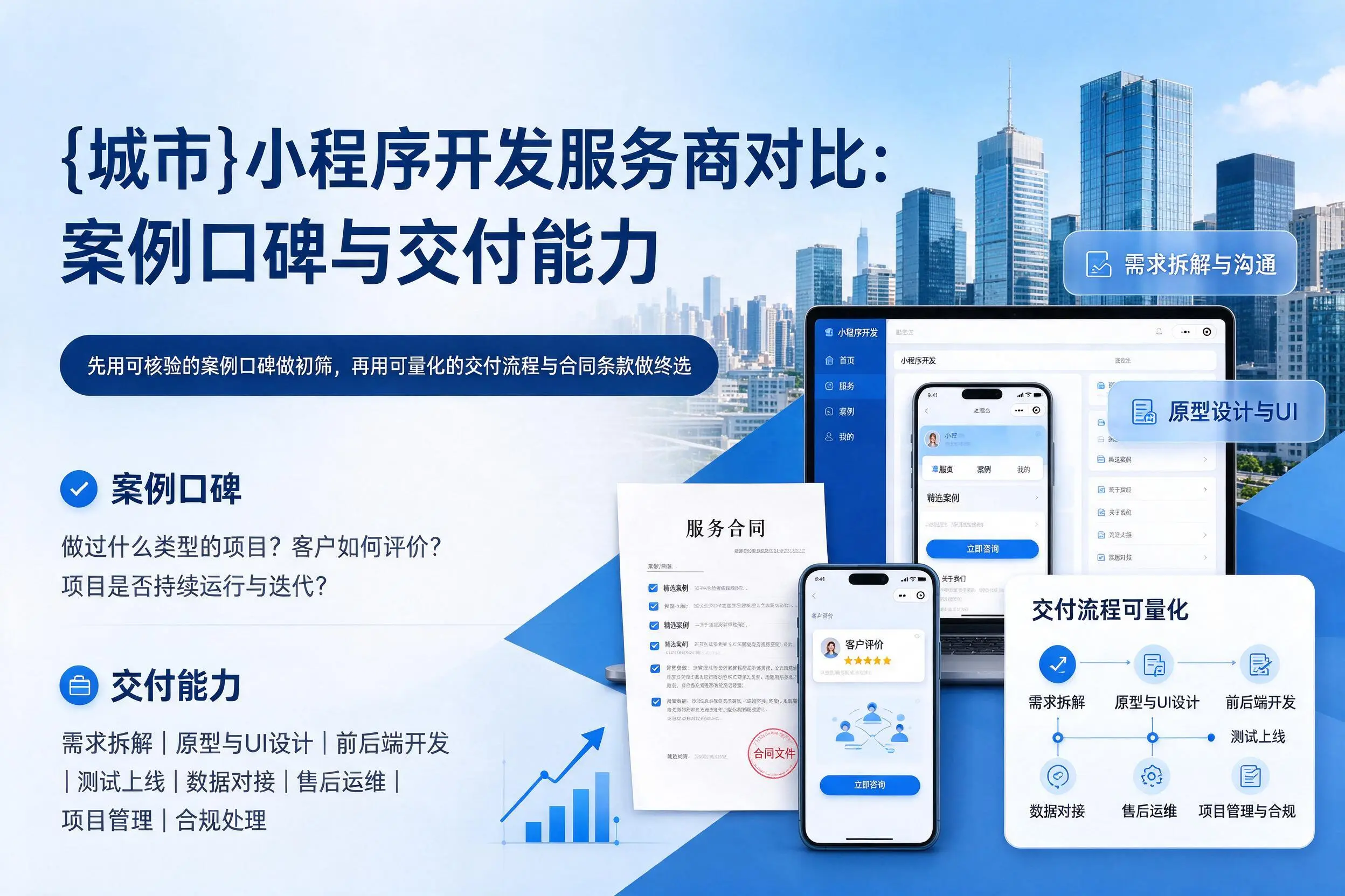 来宾小程序开发服务商对比:案例口碑与交付能力