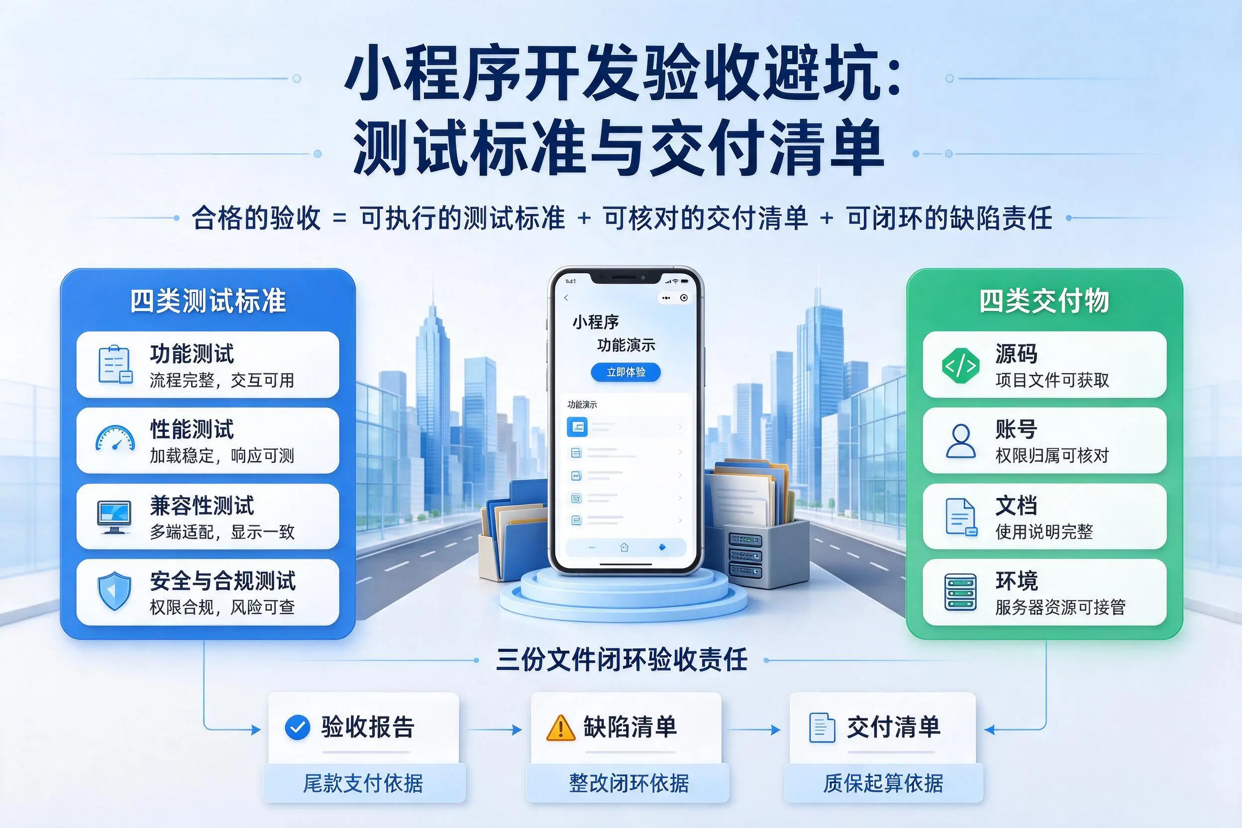 来宾小程序开发验收避坑:测试标准与交付清单