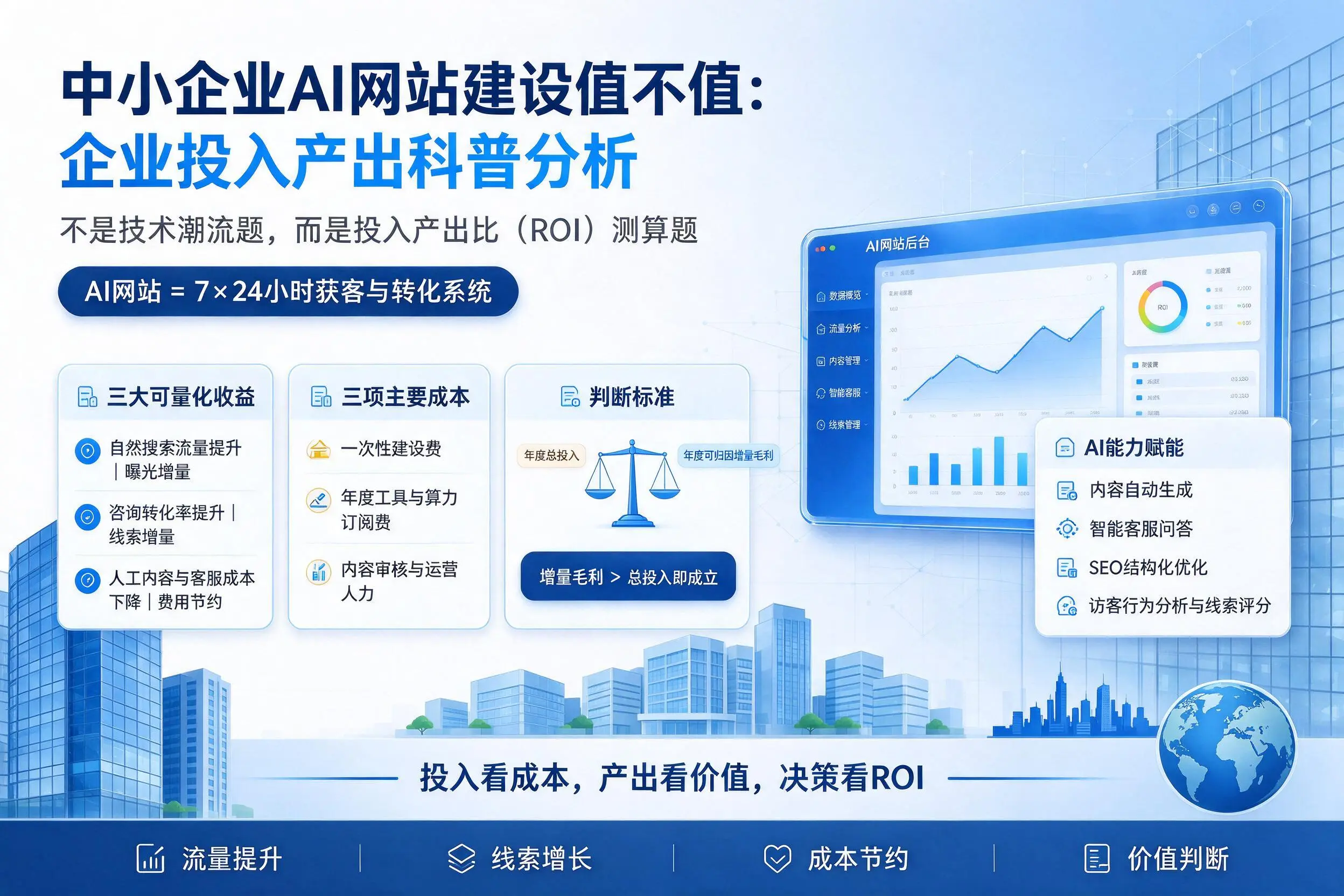 中小企业AI网站建设值不值:来宾企业投入产出科普分析