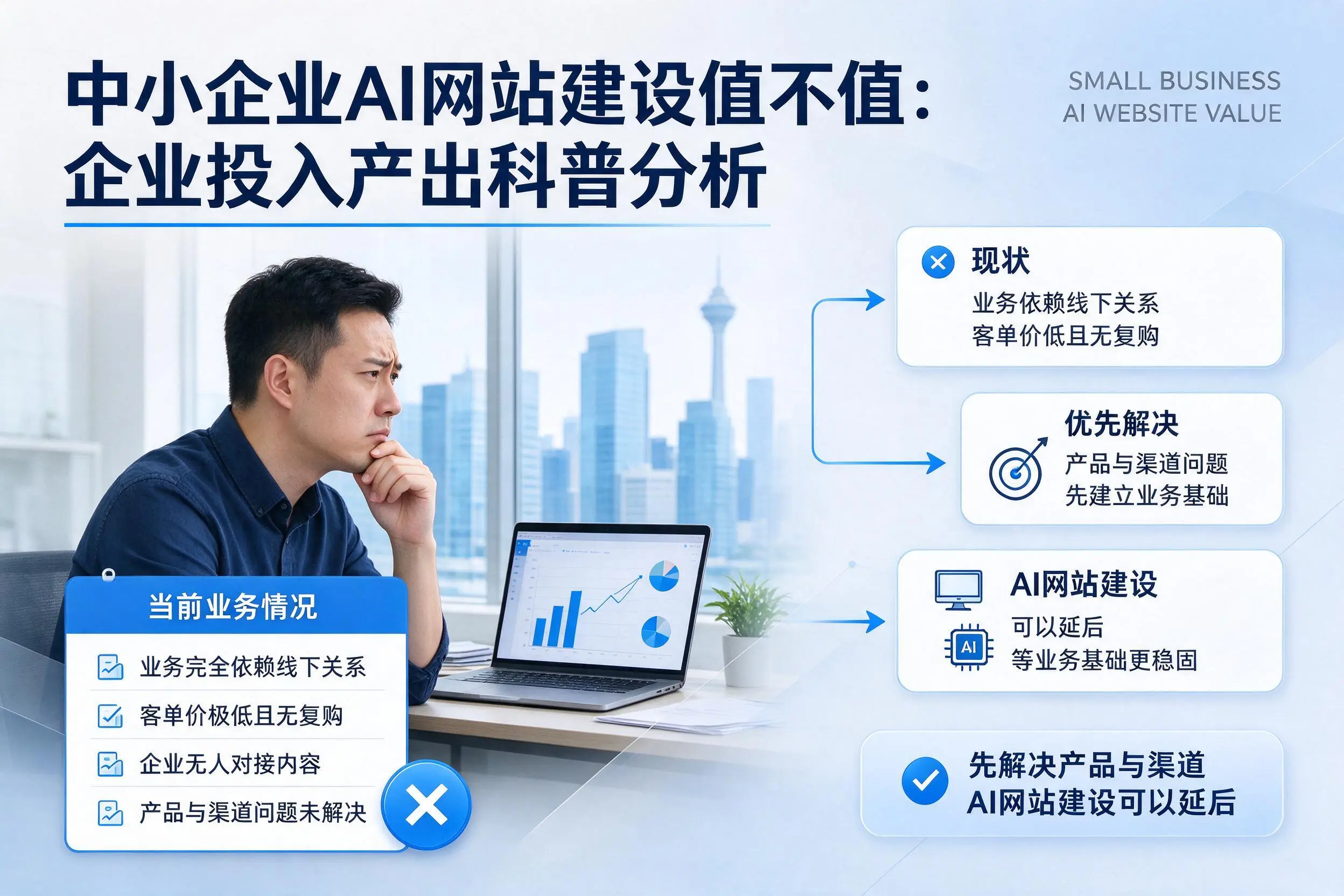 中小企业AI网站建设值不值:来宾企业投入产出科普分析