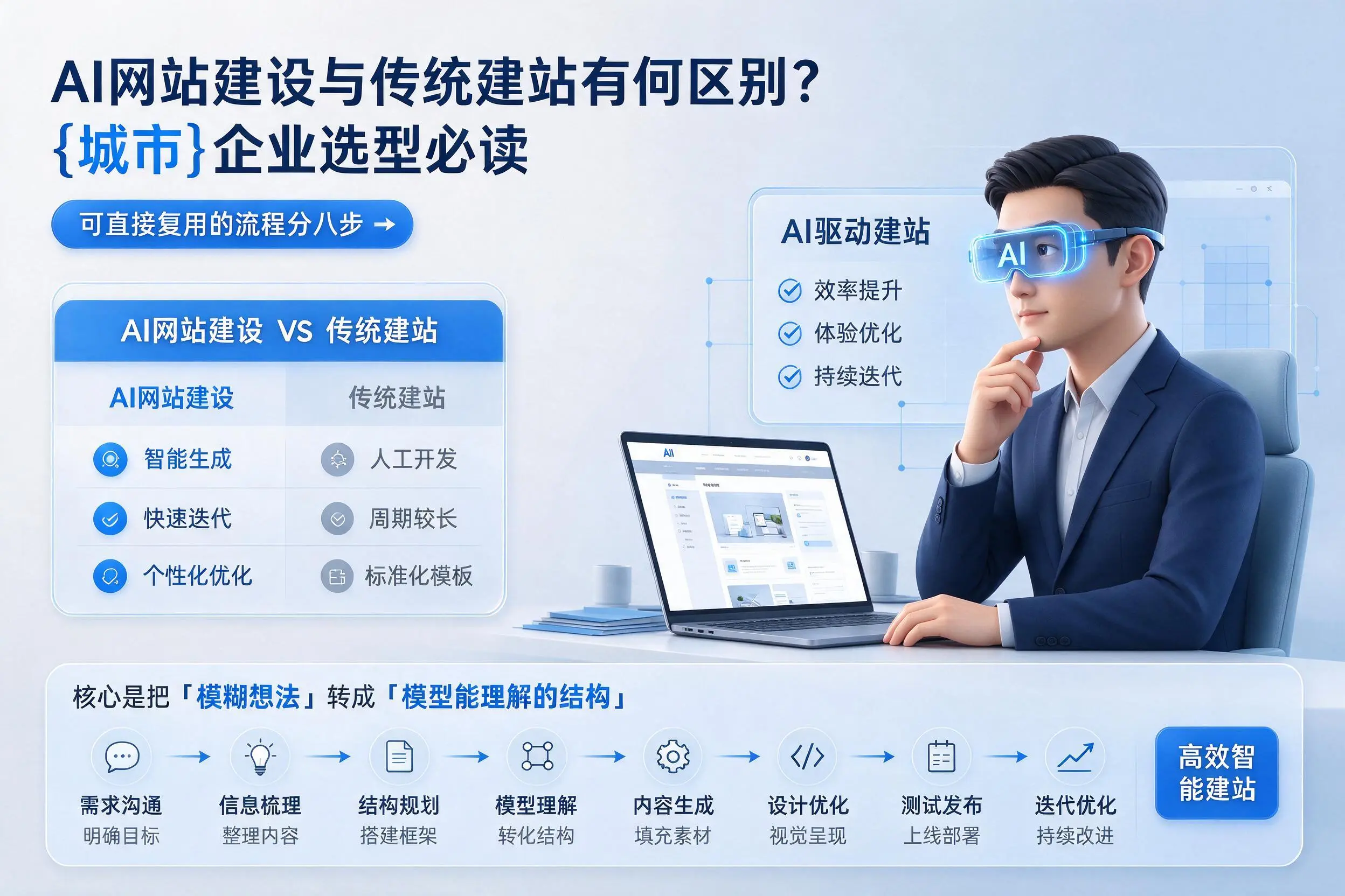 AI网站建设与传统建站有何区别？来宾企业选型必读