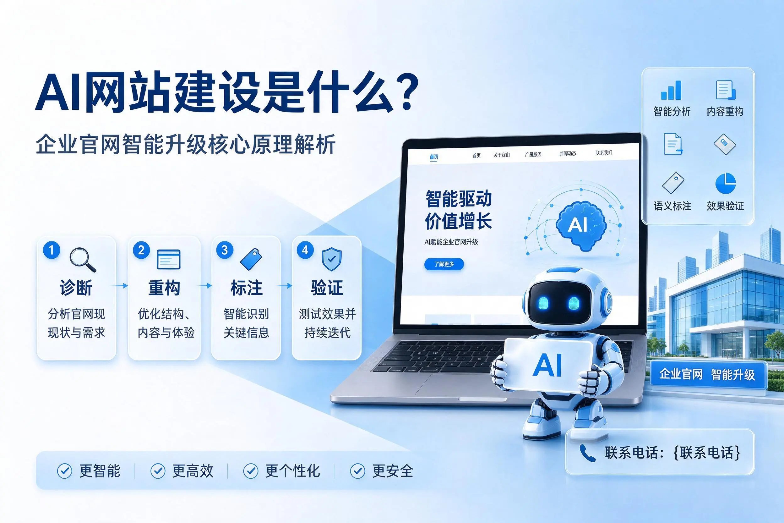 AI网站建设是什么?来宾企业官网智能升级核心原理解析