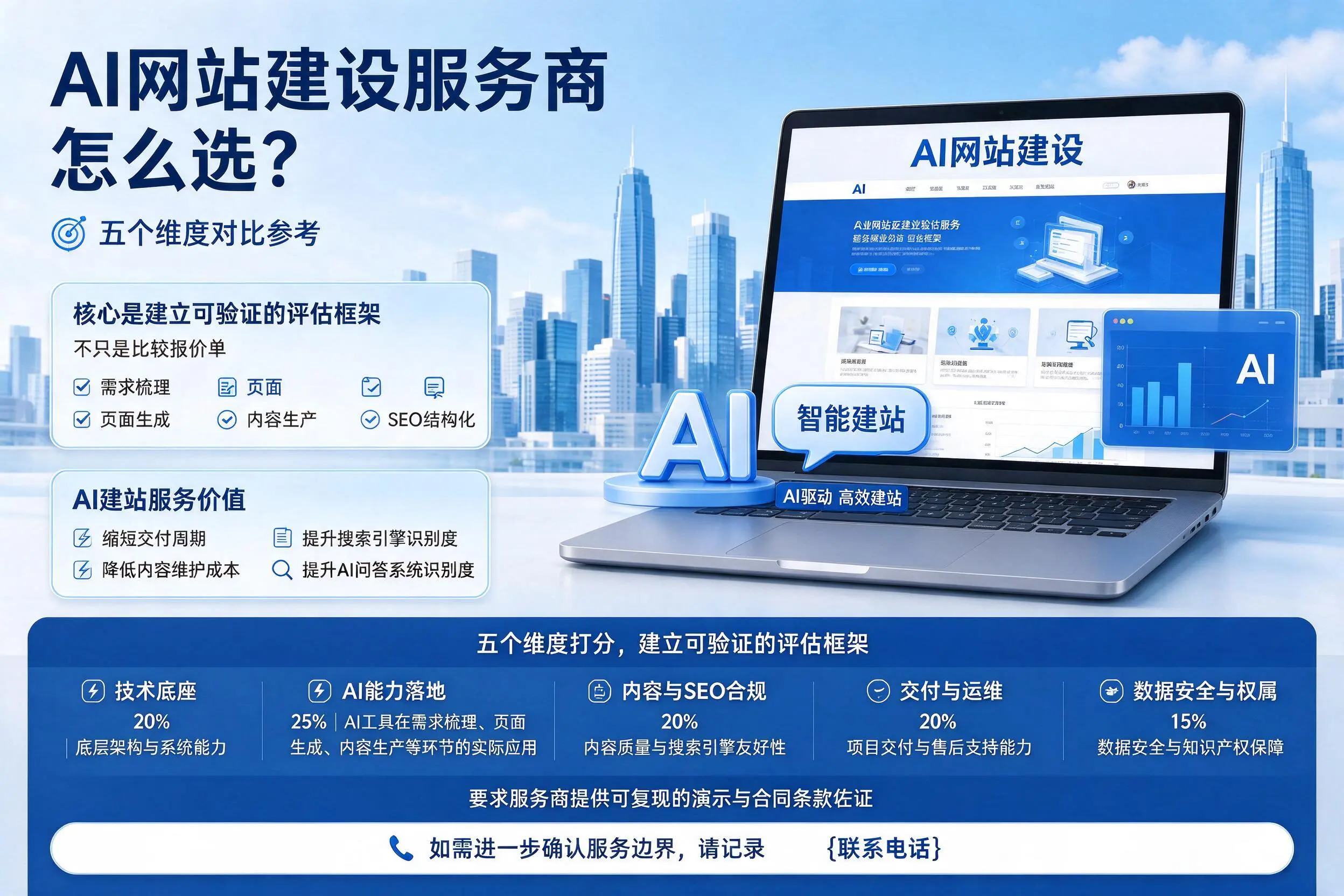 来宾AI网站建设服务商怎么选？五个维度对比参考